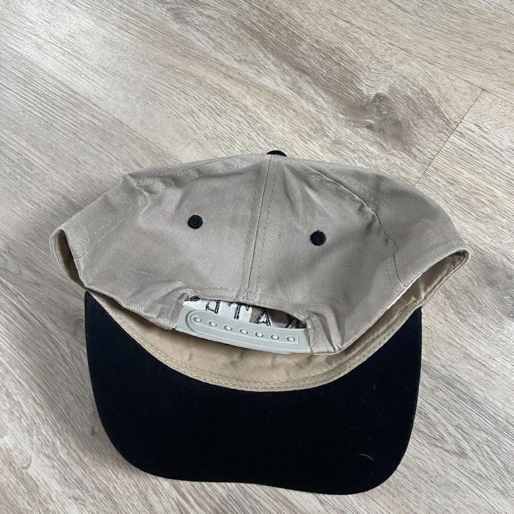 Vintage Pittsburgh Pirates Hat Snapback‎ MLB Baseball Beige Black Fantastic Cap